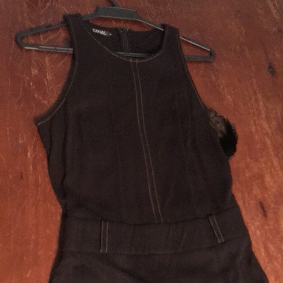 Canal 🇧🇷 Back Zip Jumpsuit with Contrast Stitches - Picture 11 of 16